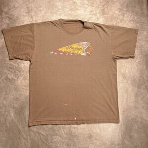 Indian Motorcycle Northwest Arkansas Double Sided Graphic Logo T-Shirt Brown